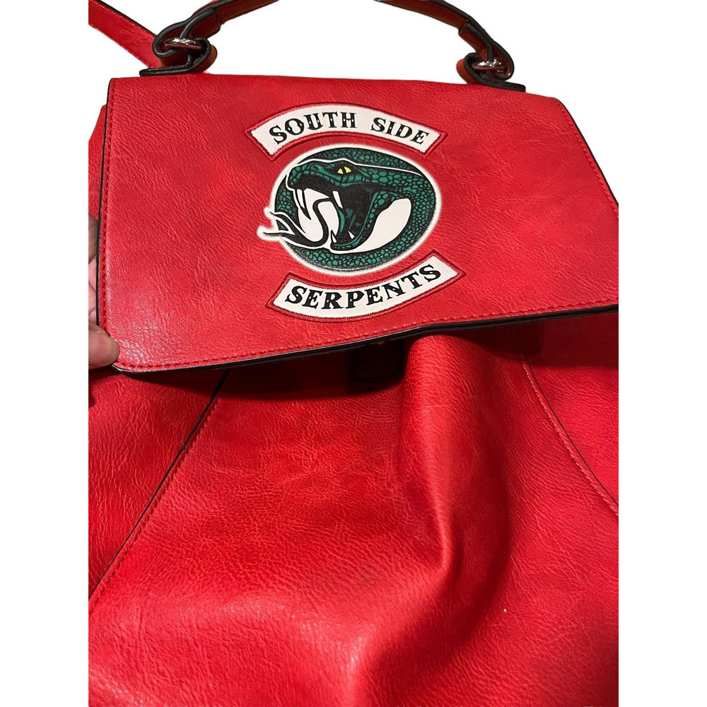Riverdale Cheryl South Side Serpents Red Flap Mini Backpack READ
